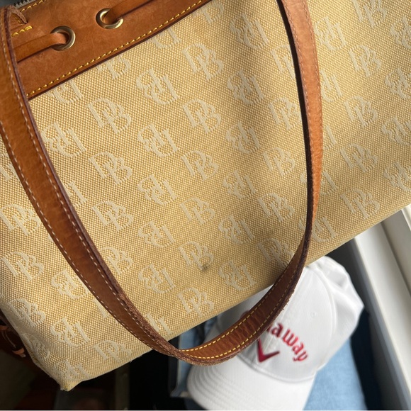 Dooney & Bourke yellow monogram canvas tote - Picture 10 of 16